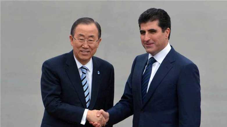 Nîçîrvan Barzanî nameyekê bo Ban Kî-Moon dişîne